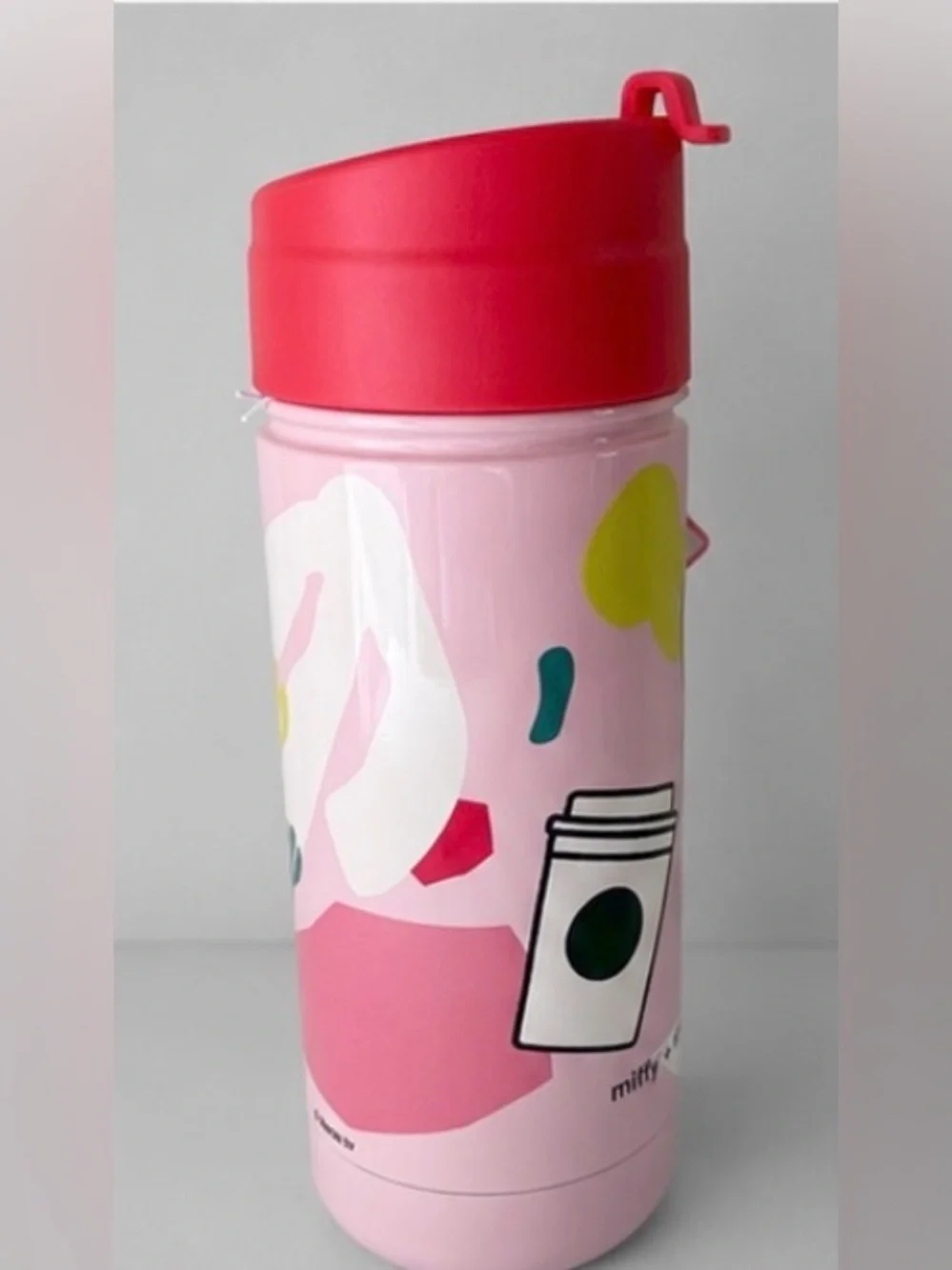 MiffyStarbucks Pink Floral Water Bottle 18 Oz featuring Miffy Collectable 2026